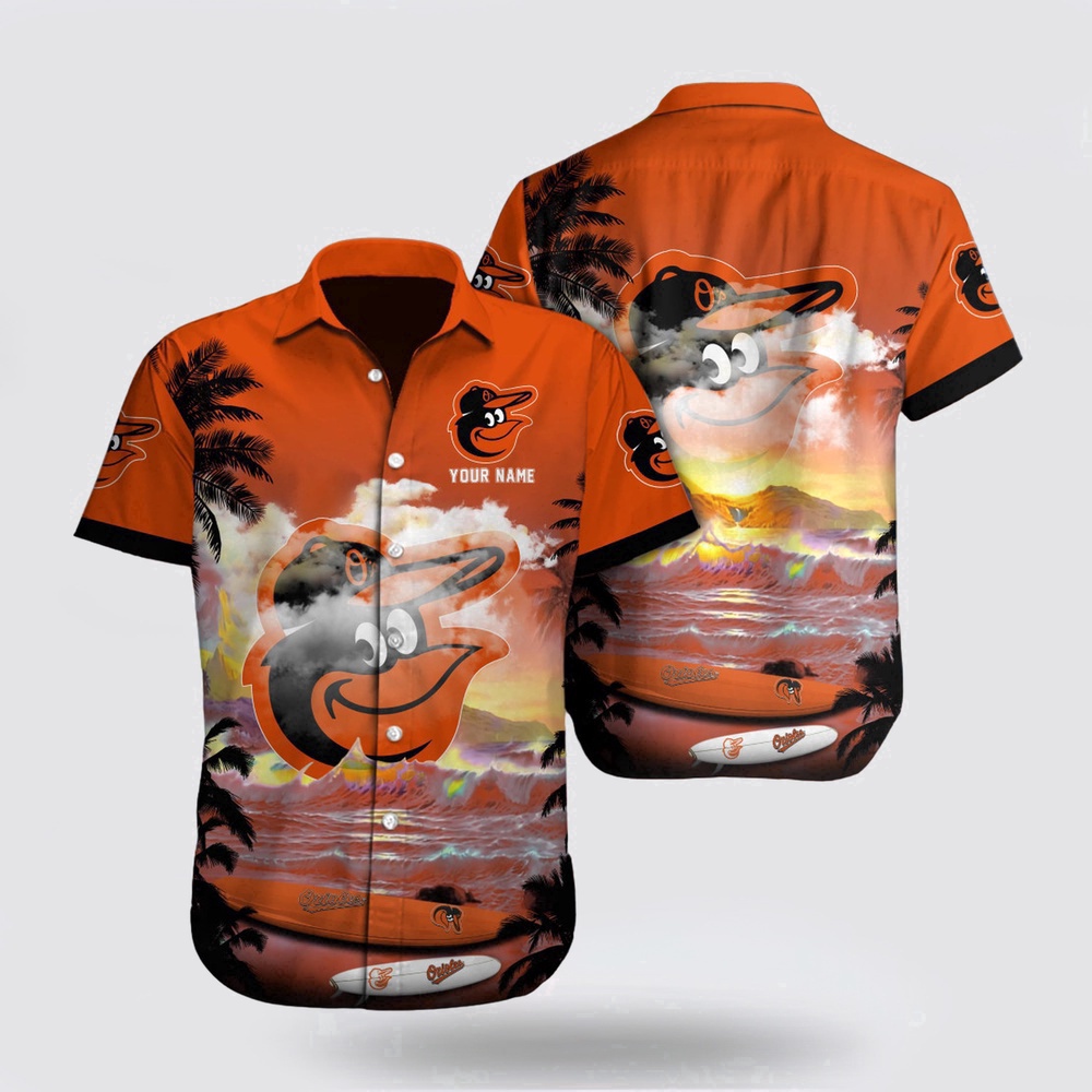 Customized MLB Baltimore Orioles Hawaii Shirt Transform The Beach For Fan MLB