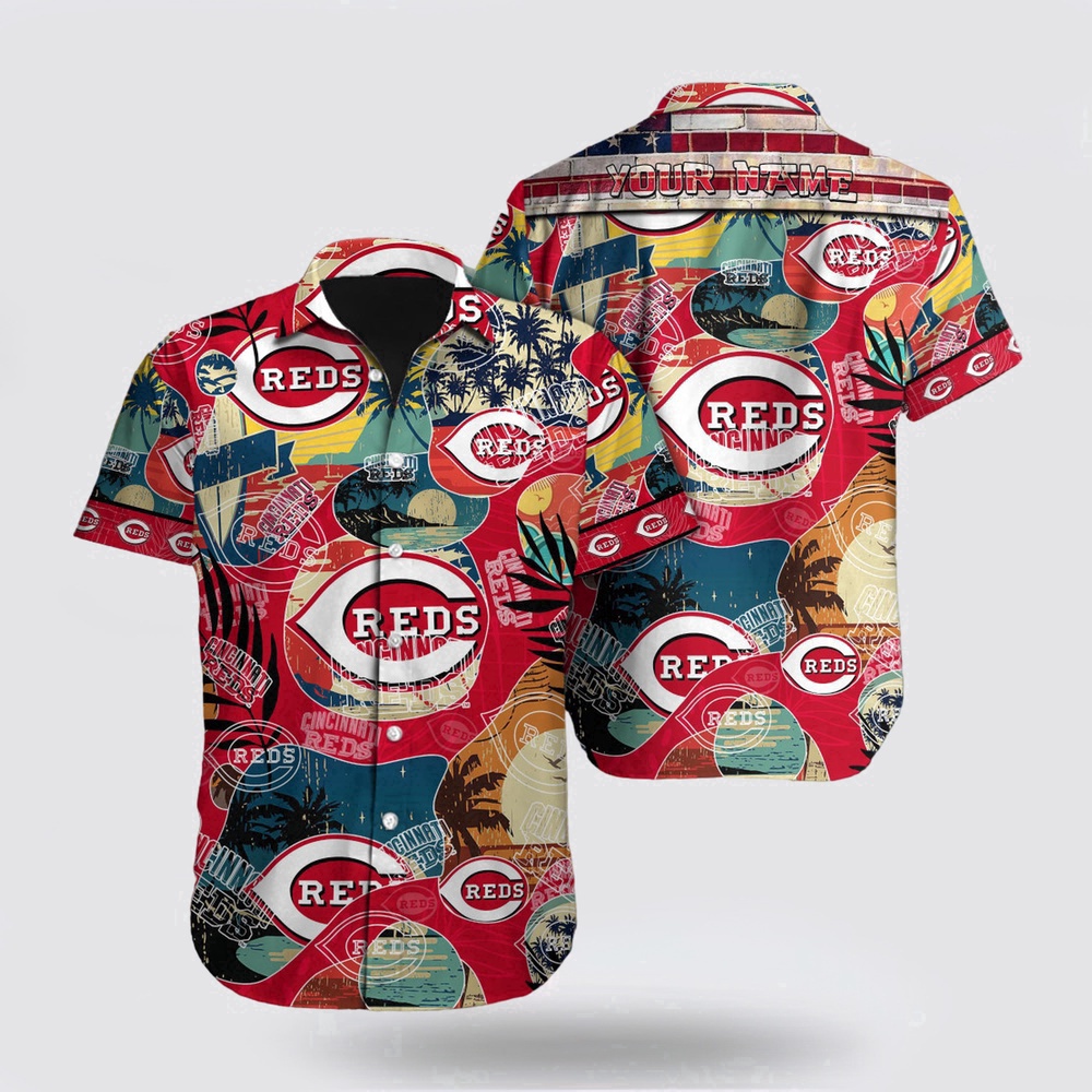 Customized MLB Cincinnati Reds Hawaiian Shirt Immerse Yourself For Fan MLB