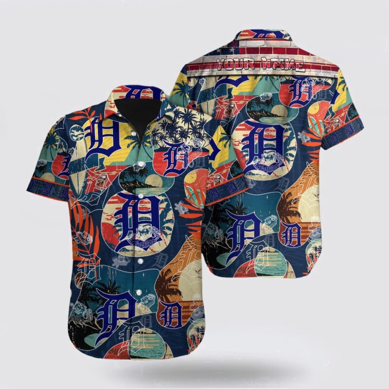 Customized MLB Detroit Tigers Hawaiian Shirt Let Your Imagination Soar For Fan MLB