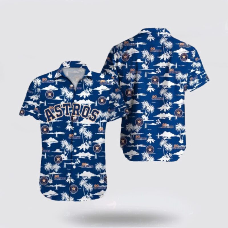 Customized MLB Houston Astros Hawaiian Shirt Coconut AOP Name New For Fan MLB