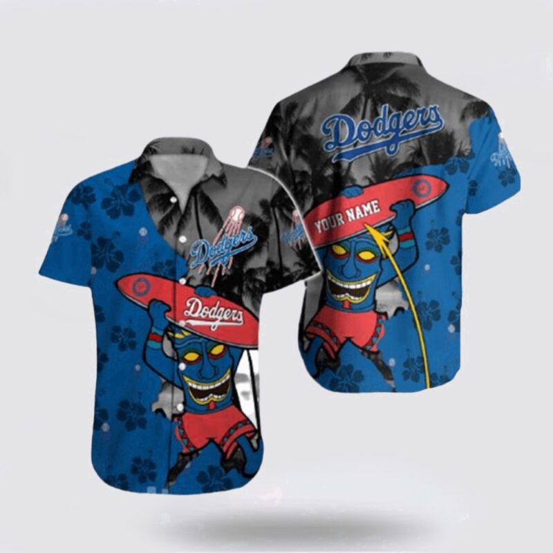 Customized MLB Los Angeles Dodgers Hawaiian Shirt Embrace The Energetic Summer For Fan MLB