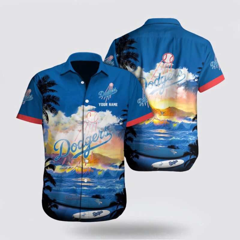 Customized MLB Los Angeles Dodgers Hawaiian Shirt Set Your Spirit Free For Fan MLB