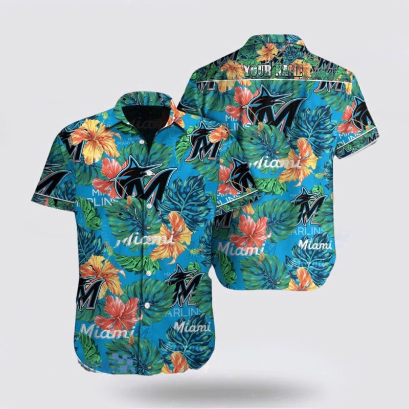Customized MLB Miami Marlins Hawaiian Shirt Adventure And Personality For Fan MLB