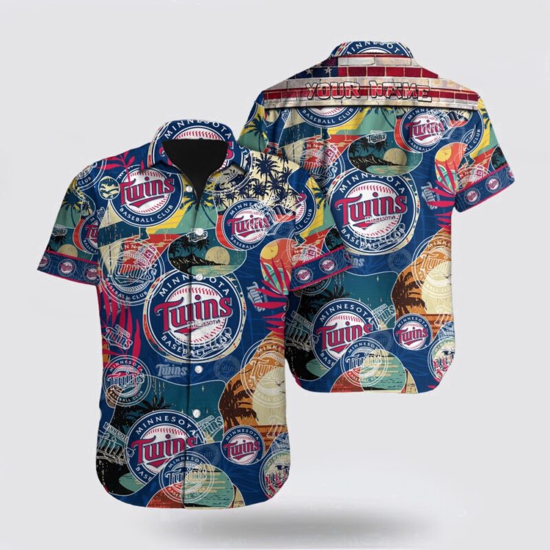 Customized MLB Minnesota Twins Hawaiian Shirt Surfing In Style For Fan MLB