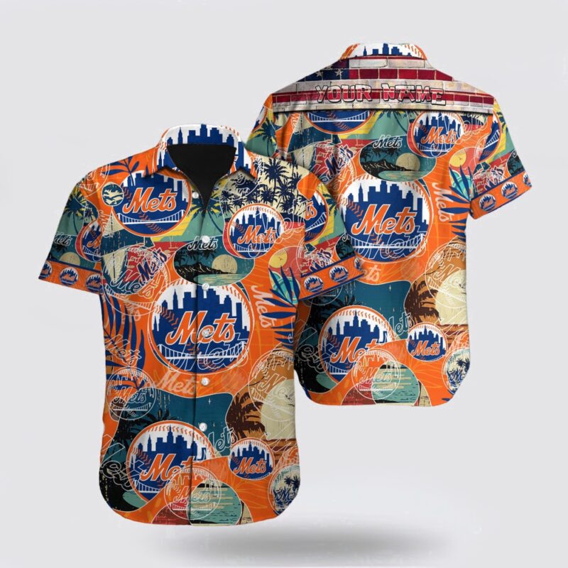 Customized MLB New York Mets Hawaiian Shirt Dive Into Tropical Style For Fan MLB