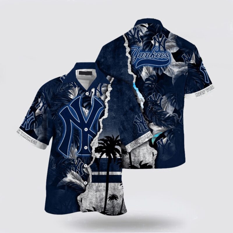 Customized MLB New York Yankees Hawaiian Shirt Sunglasses For Fan MLB