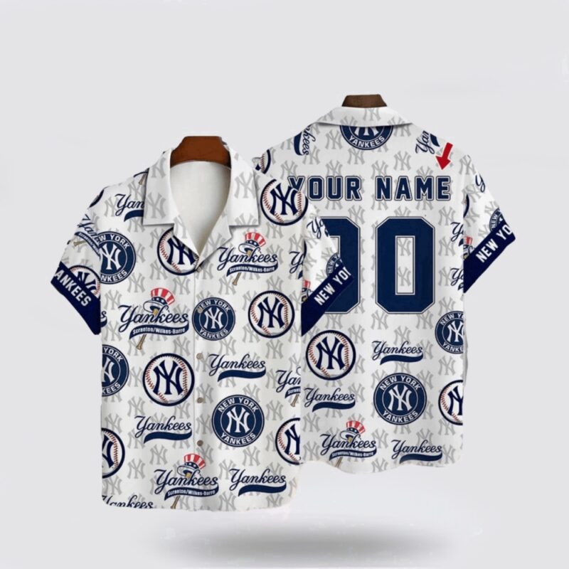 Customized MLB NewYork Yankees Hawaiian Shirt Discover The Unique Essence For Fan MLB