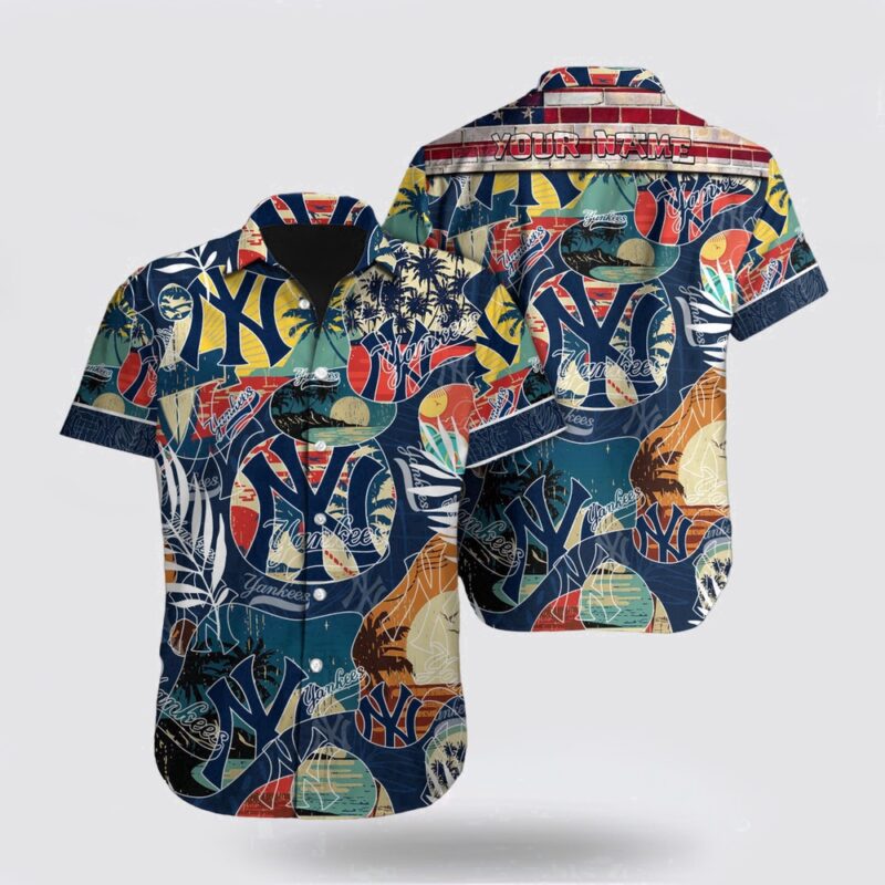 Customized MLB NewYork Yankees Hawaiian Shirt Let Your Imagination Soar For Fan MLB