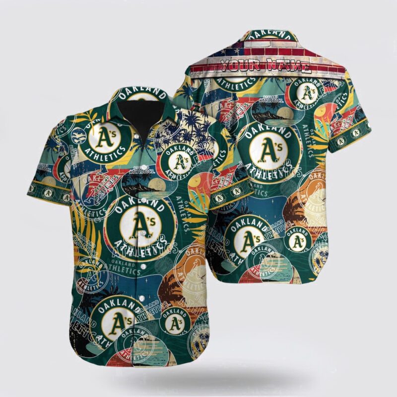 Customized MLB Oakland Athletics Hawaiian Shirt Discover The Unique Essence Of Summer For Fan MLB