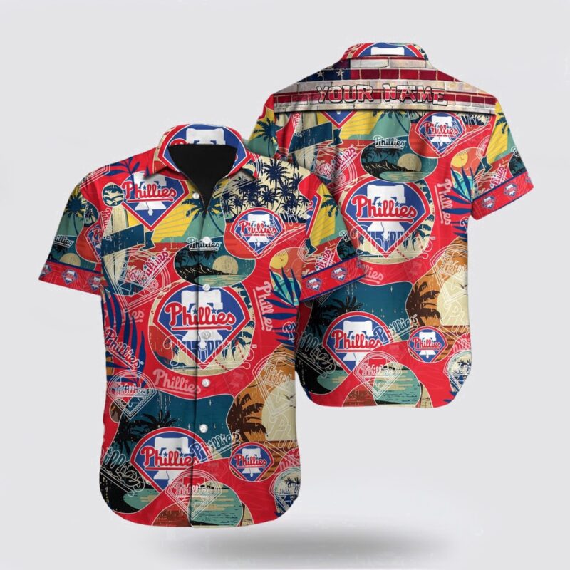 Customized MLB Philadelphia Phillies Hawaiian Shirt Immerse Yourself For Fan MLB
