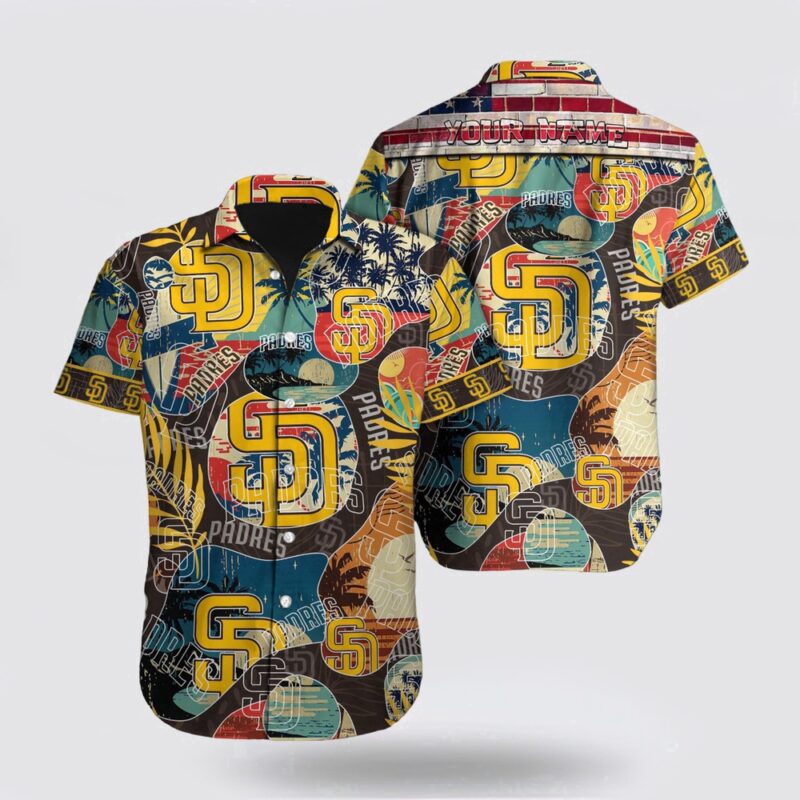 Customized MLB San Diego Padres Hawaiian Shirt Dive Into Tropical Style For Fan MLB