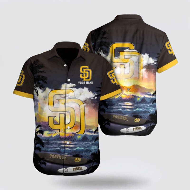 Customized MLB San Diego Padres Hawaiian Shirt Set Your Spirit Free For Fan MLB