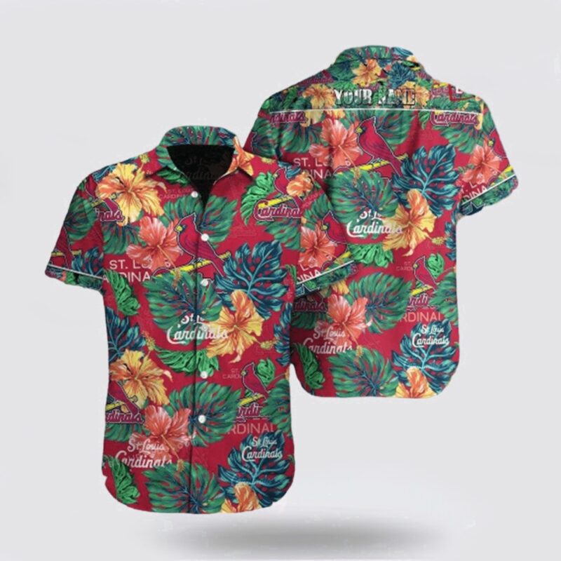 Customized MLB St Louis Cardinals Hawaiian Shirt Floral Tropical For Fan MLB