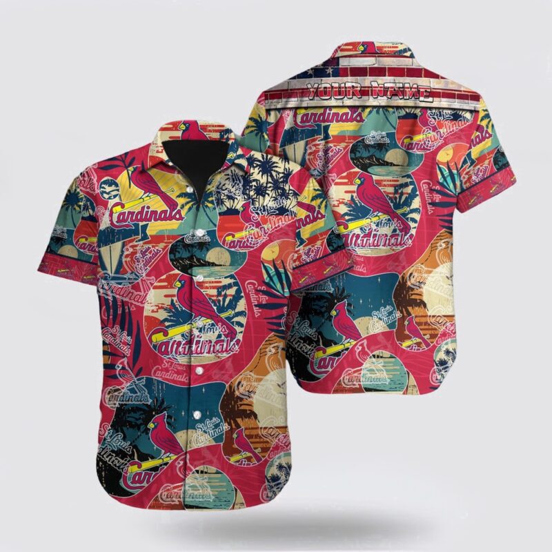 Customized MLB St Louis Cardinals Hawaiian Shirt Immerse Yourself For Fan MLB