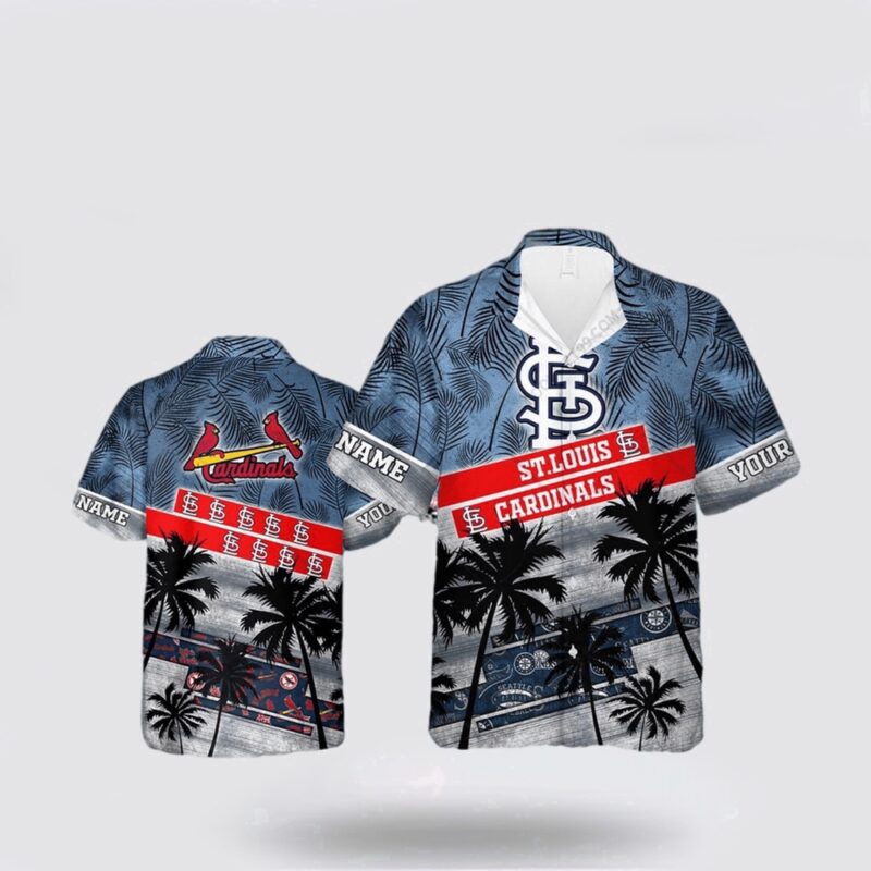 Customized MLB St Louis Cardinals Hawaiian Shirt Palm Tree Style For Fan MLB