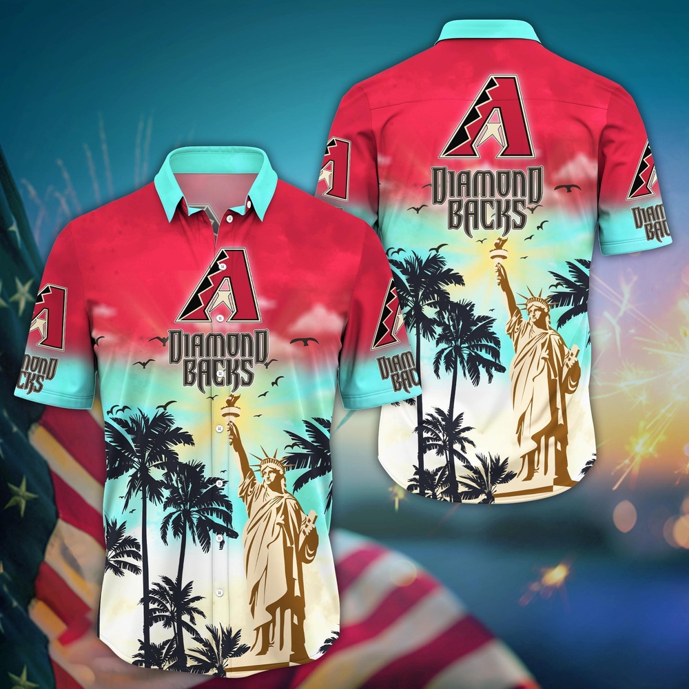 MLB Arizona Diamondbacks Hawaii Shirt Sunrise To Sunset For Cool Fans