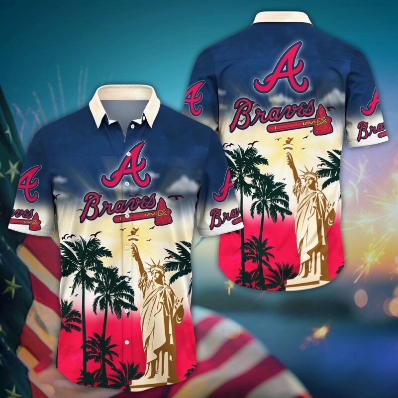 MLB Atlanta Braves Hawaii Shirt Sunrise To Sunset For Cool Fans