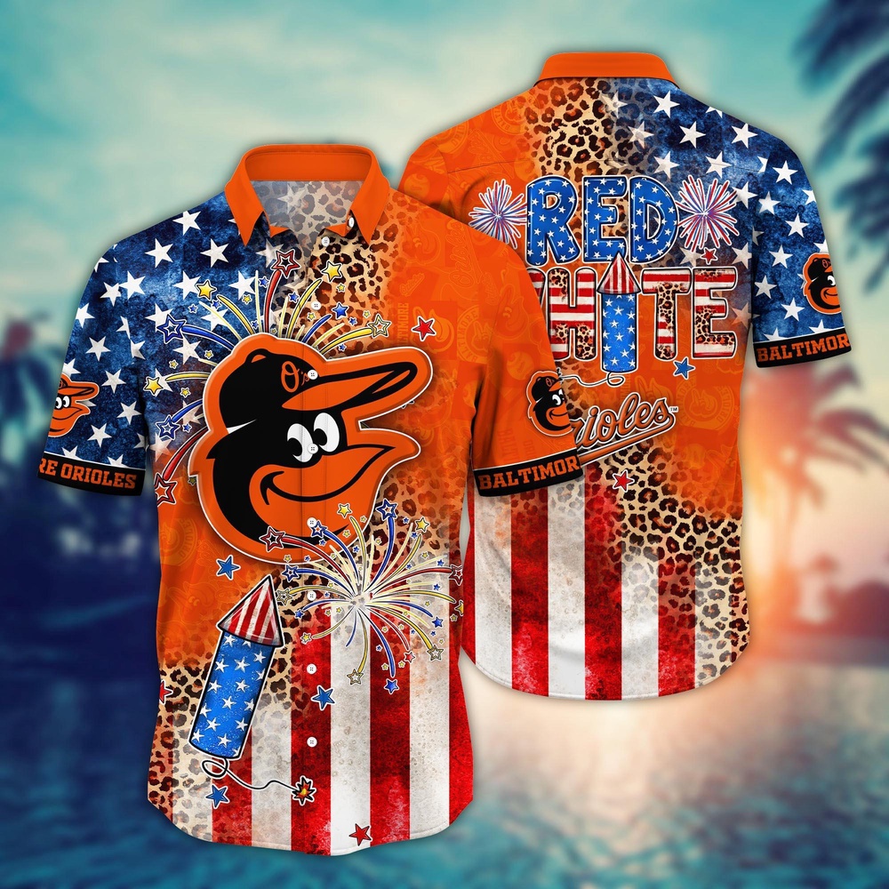 MLB Baltimore Orioles Hawaii Shirt Independence Day Vibrant Aloha For Cool Fans