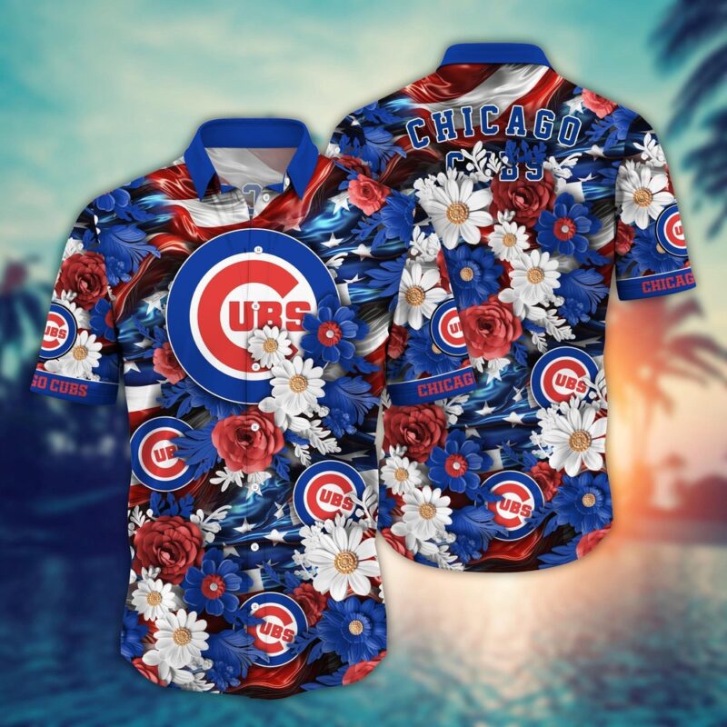 MLB Chicago Cubs Hawaii Shirt Independence Day For Cool Fans