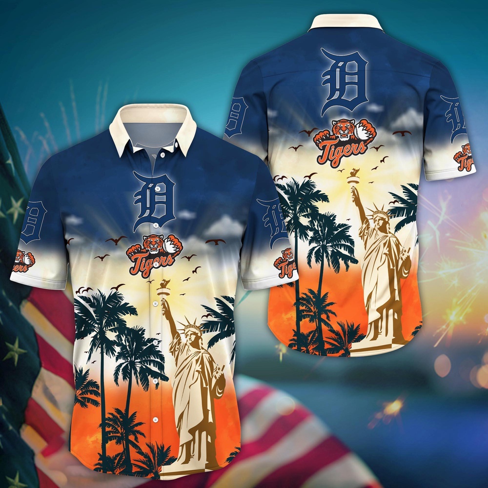 MLB Detroit Tigers Hawaii Shirt Sunrise To Sunset For Cool Fans