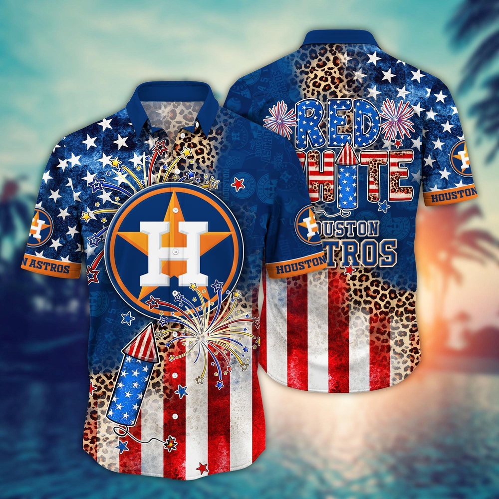 MLB HousTon Astros Hawaii Shirt Independence Day Vibrant Aloha For Cool Fans