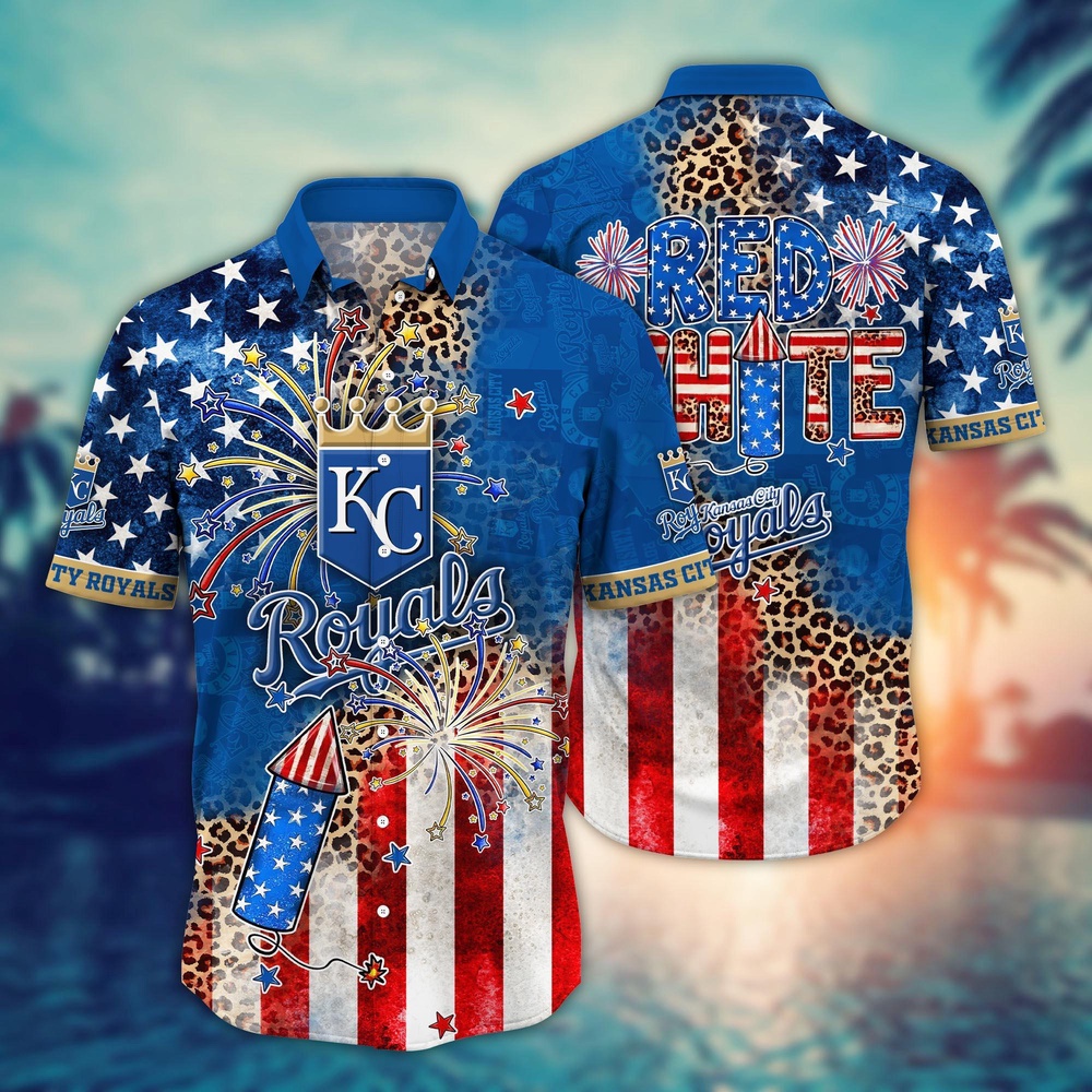 MLB Kansas City Royals Hawaii Shirt Independence Day Vibrant Aloha For Cool Fans