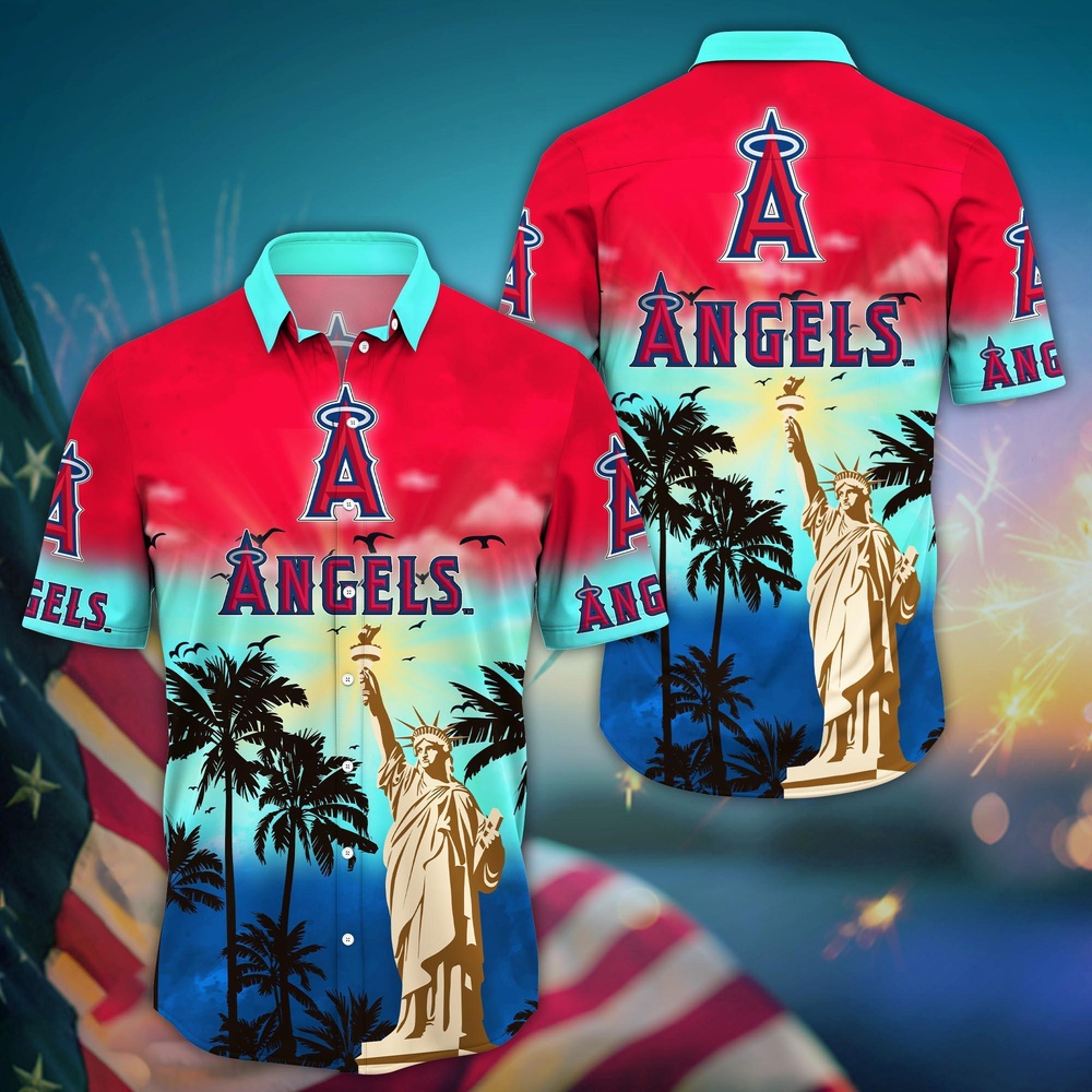 MLB Los Angeles Angels Hawaii Shirt Sunrise To Sunset For Cool Fans