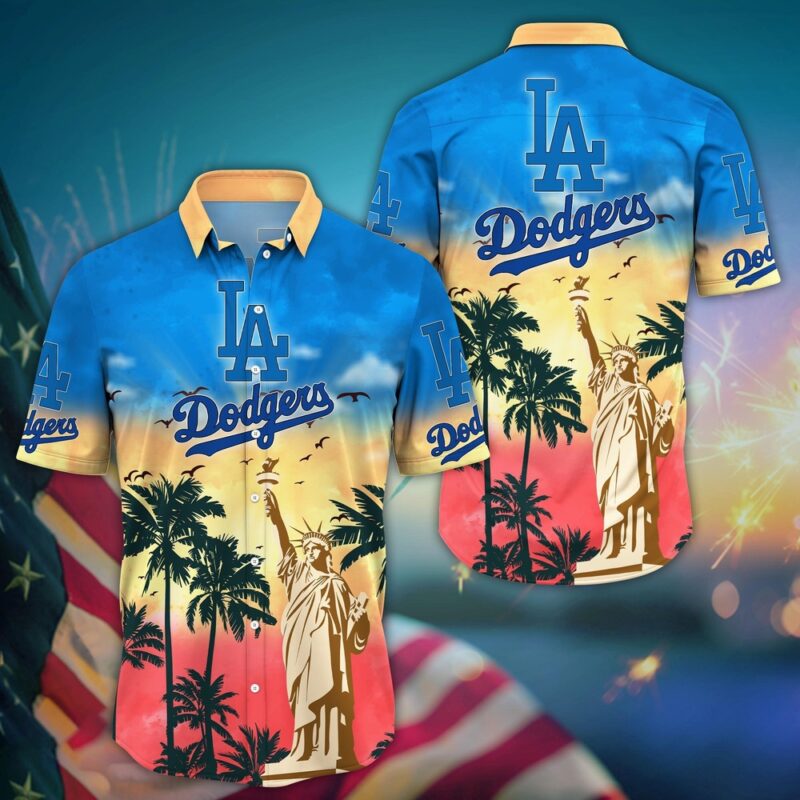 MLB Los Angeles Dodgers Hawaii Shirt Sunrise To Sunset For Cool Fans