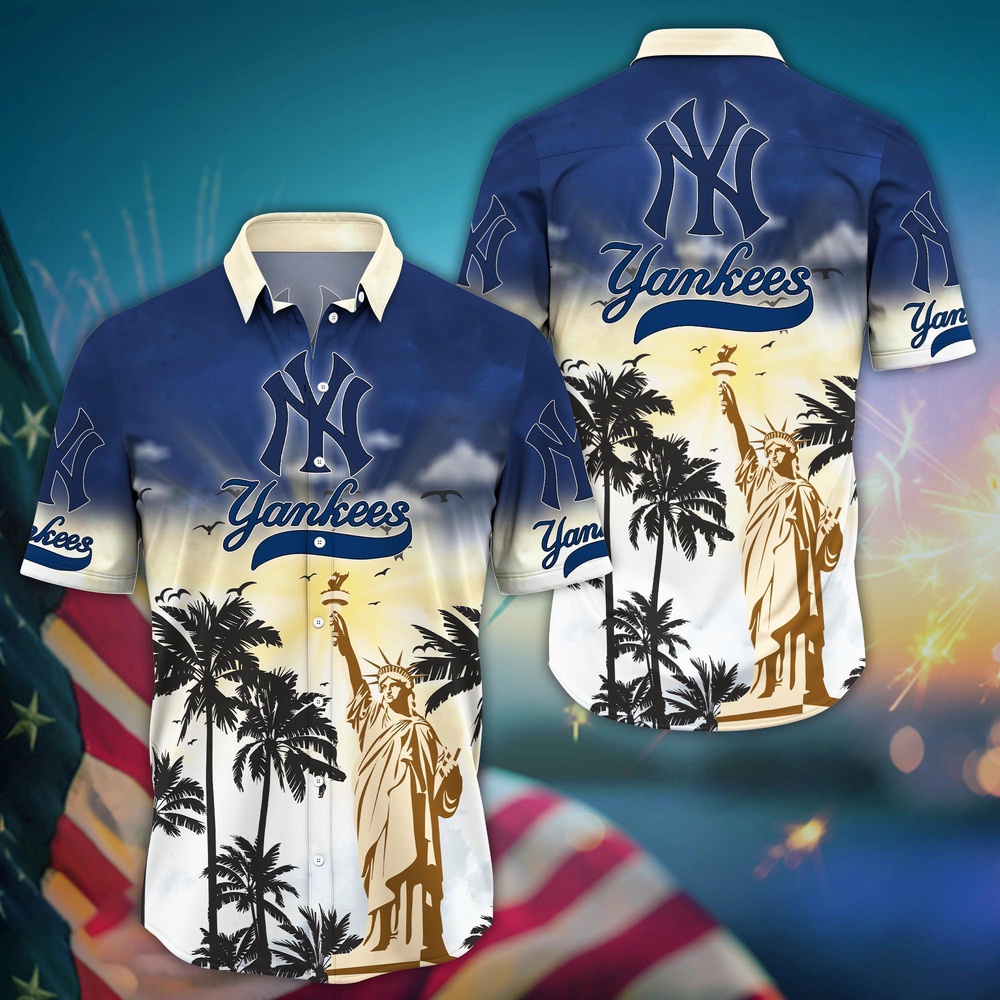 MLB New York Yankees Hawaii Shirt Sunrise To Sunset For Cool Fans