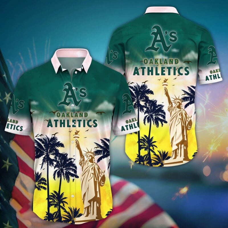 MLB Oakland Athletics Hawaii Shirt Sunrise To Sunset For Cool Fans