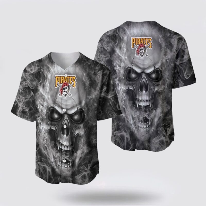 MLB Pittsburgh Pirates Baseball Jersey Skull A Stylish Fusion Of Sportiness And Personal Flair For Fans