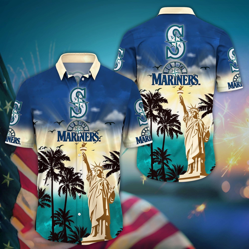 MLB Seattle Mariners Hawaii Shirt Sunrise To Sunset For Cool Fans