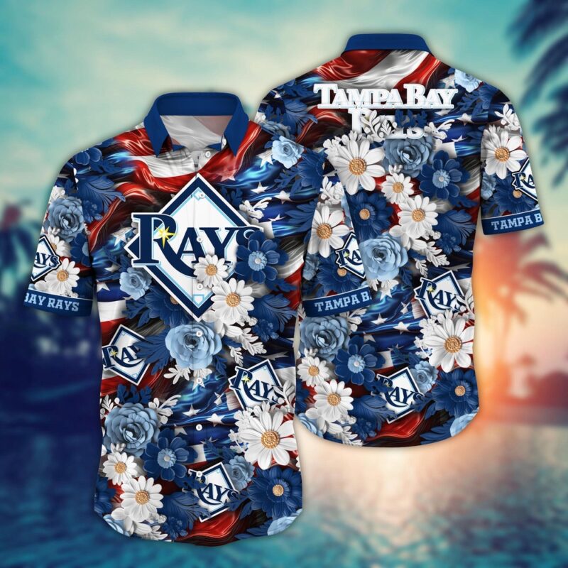 MLB Tampa Bay Rays Hawaii Shirt Independence Day For Cool Fans