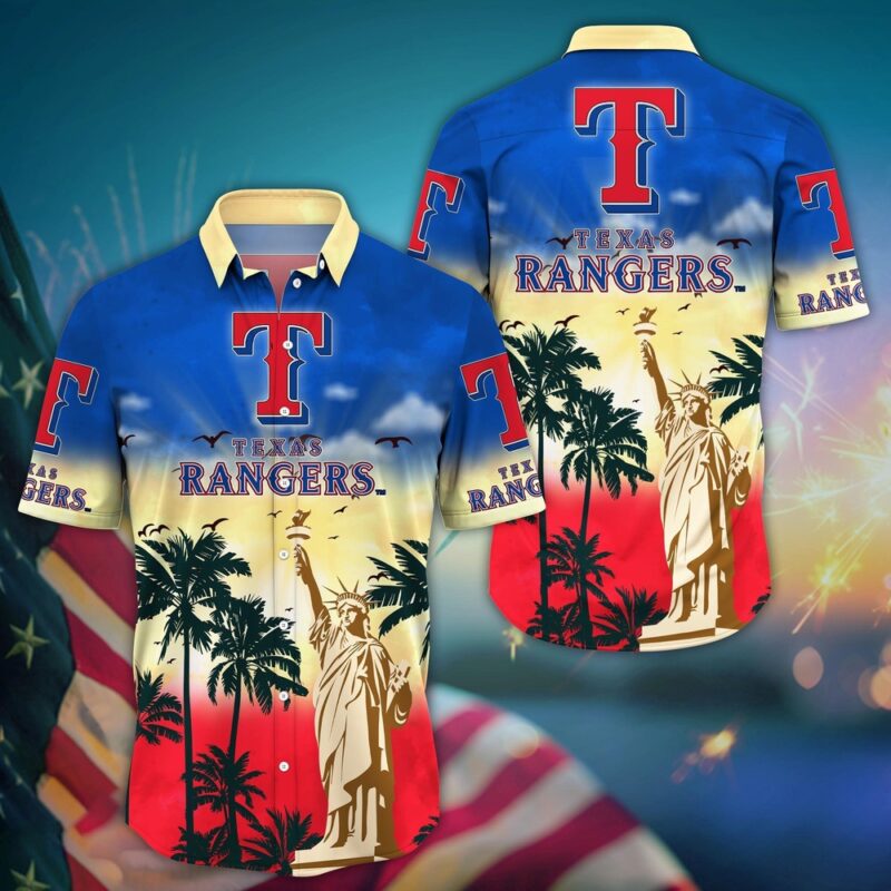 MLB Texas Rangers Hawaii Shirt Sunrise To Sunset For Cool Fans