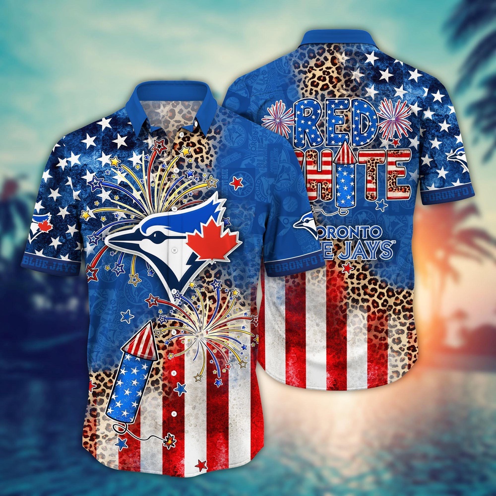 MLB ToronTo Blue Jays Hawaii Shirt Independence Day Vibrant Aloha For Cool Fans