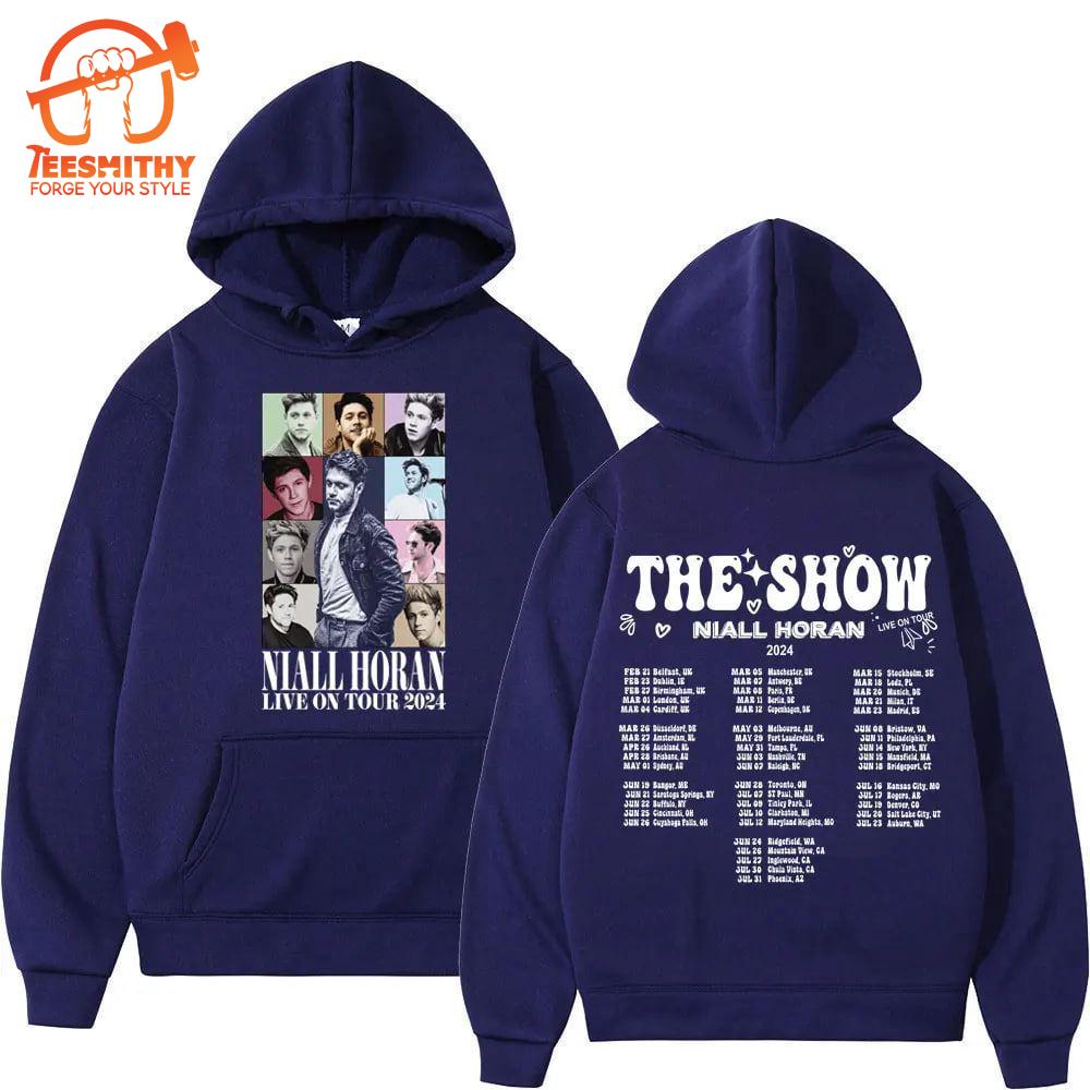 2024 Singer Niall Horan The Show Live on Tour Print Hoodie Concert Fan Gift Shirt