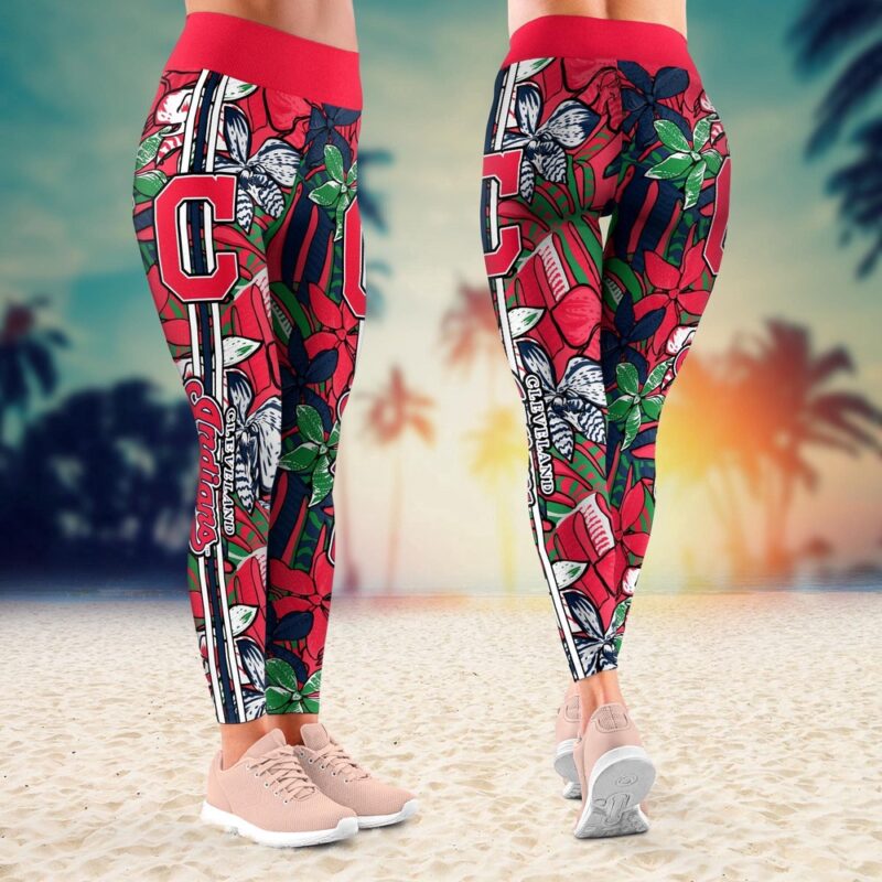 MLB Cleveland Indians Leggings Magic Threads Chic For Fans