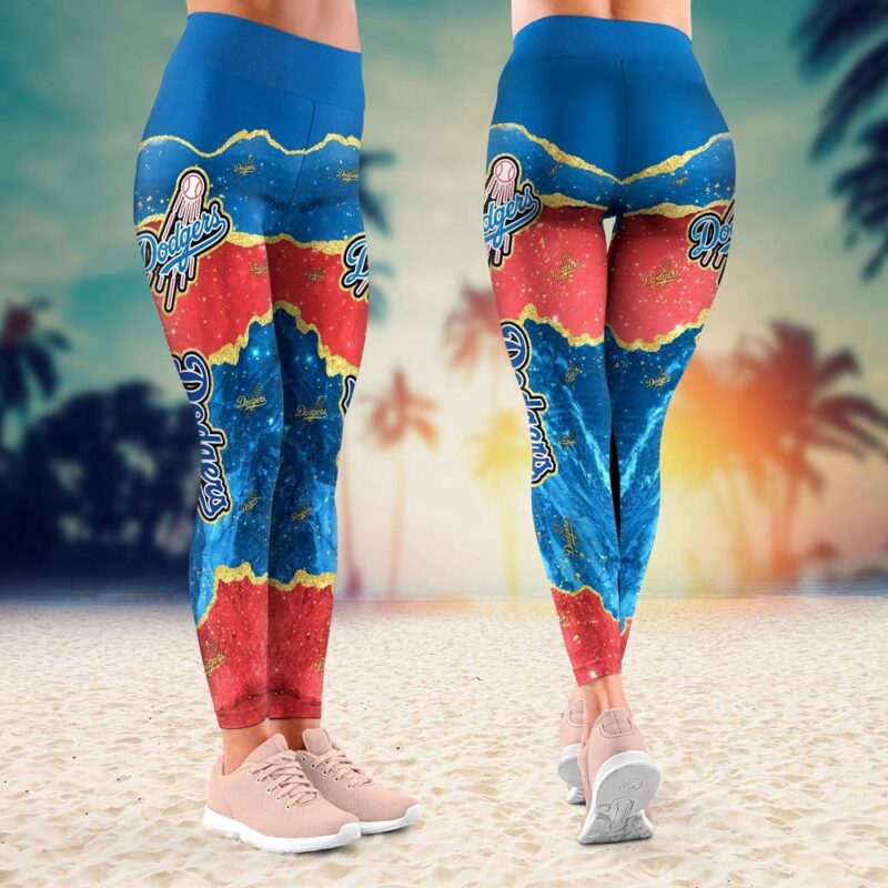 MLB Los Angeles Dodgers Leggings Chic Vibes In Legwear For Fans