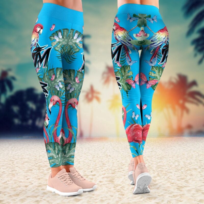 MLB Miami Marlins Leggings Signature Style Comfort For Fans