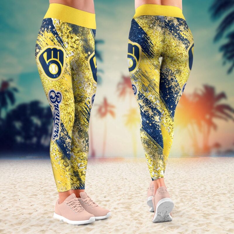 MLB Milwaukee Brewers Leggings Elegance In Style For Fans