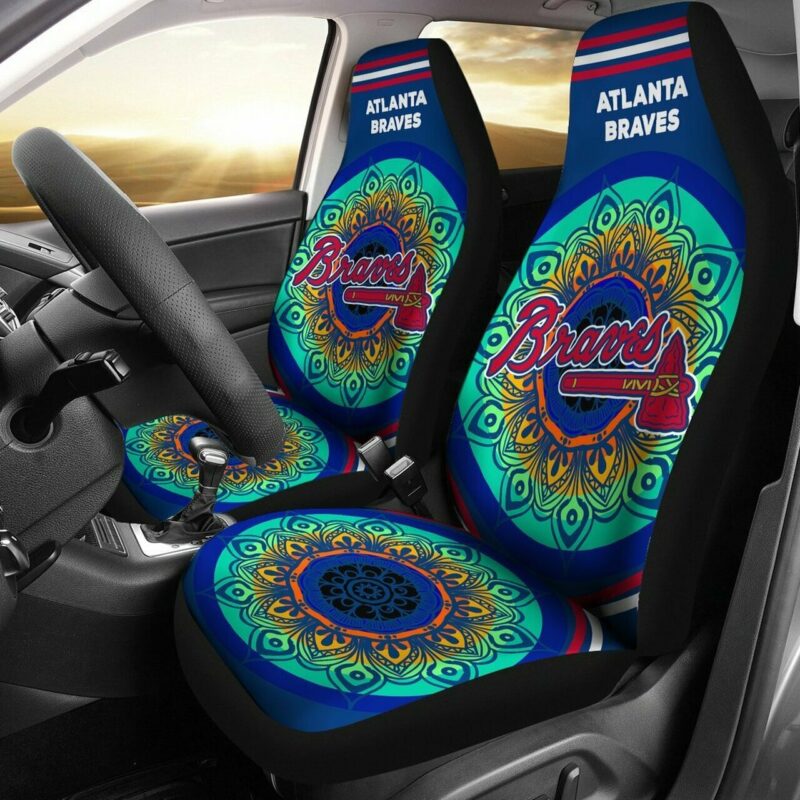 MLB Atlanta Braves Car Seat Covers Game Day Travel Comfort