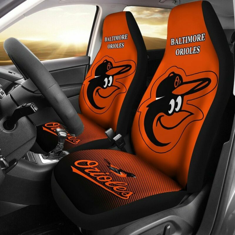 MLB Baltimore Orioles Car Seat Covers Sporty Victory Upholstery
