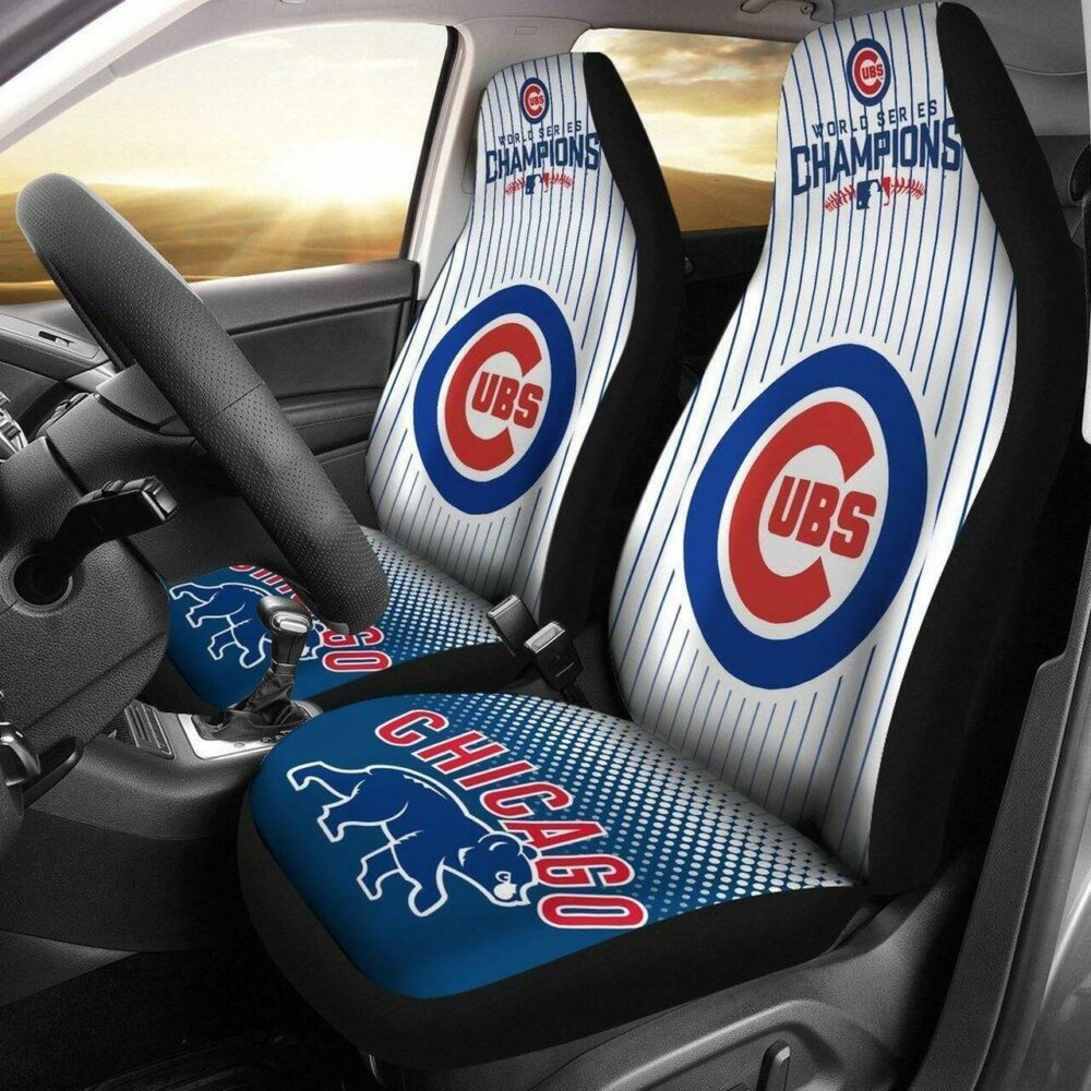 MLB Chicago Cubs Car Seat Covers Sporty Victory Upholstery