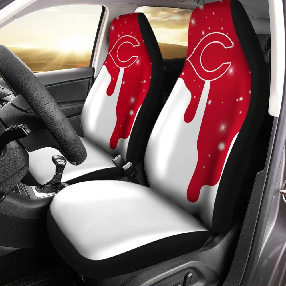 MLB Cincinnati Reds Car Seat Covers Journey with Victorious Vibes