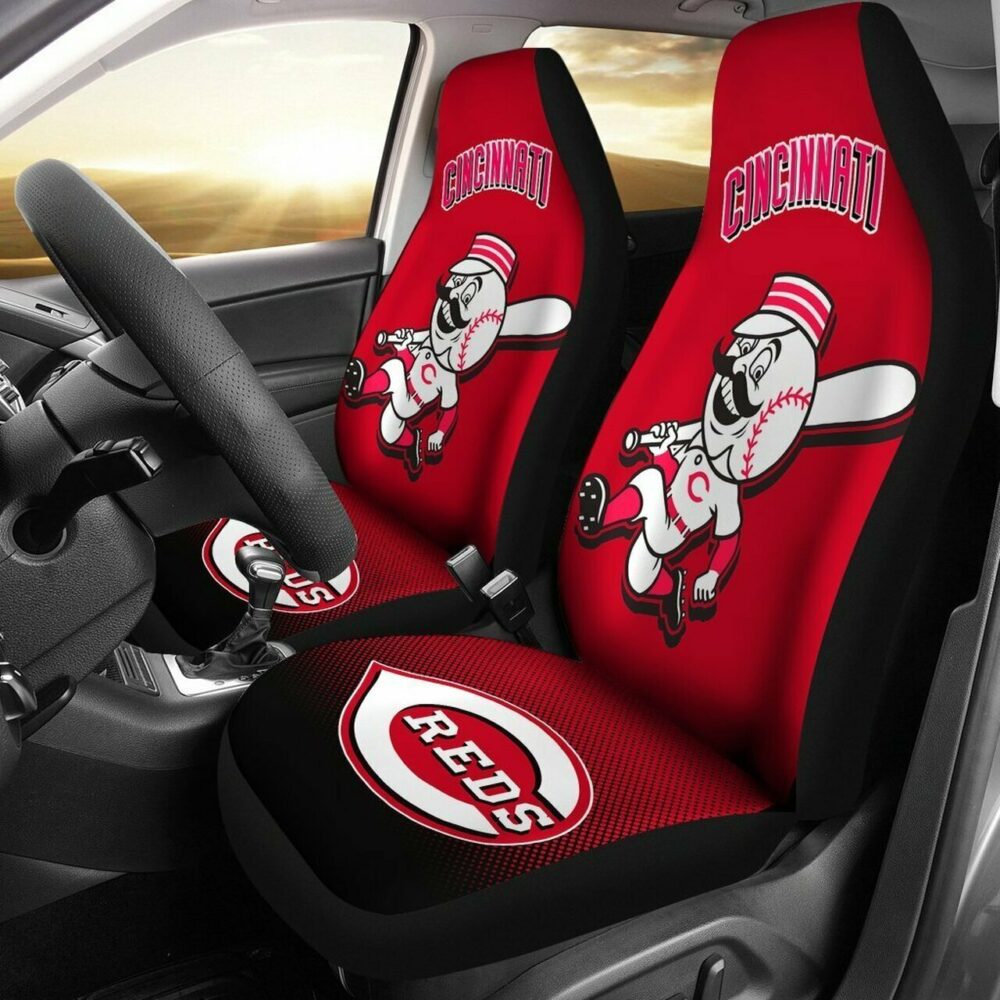 MLB Cincinnati Reds Car Seat Covers Sporty Victory Upholstery