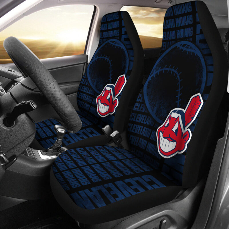 MLB Cleveland Indians Car Seat Covers Game Day Travel Comfort