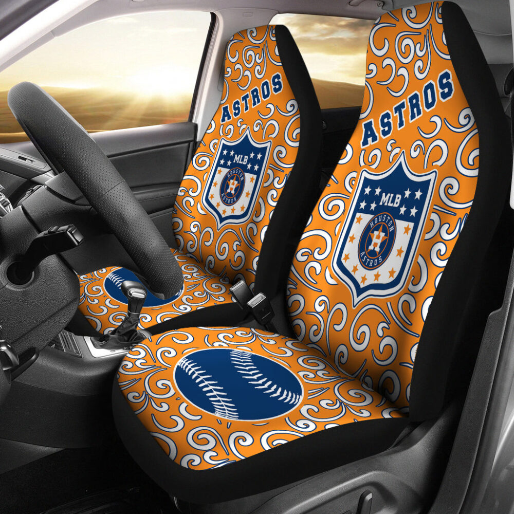 MLB Houston Astros Car Seat Covers Artist SUV