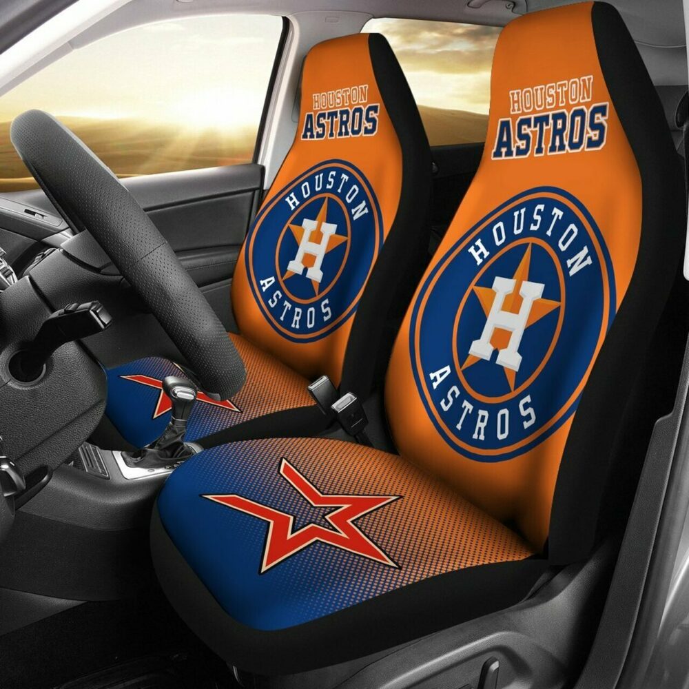 MLB Houston Astros Car Seat Covers Game Day Travel Comfort