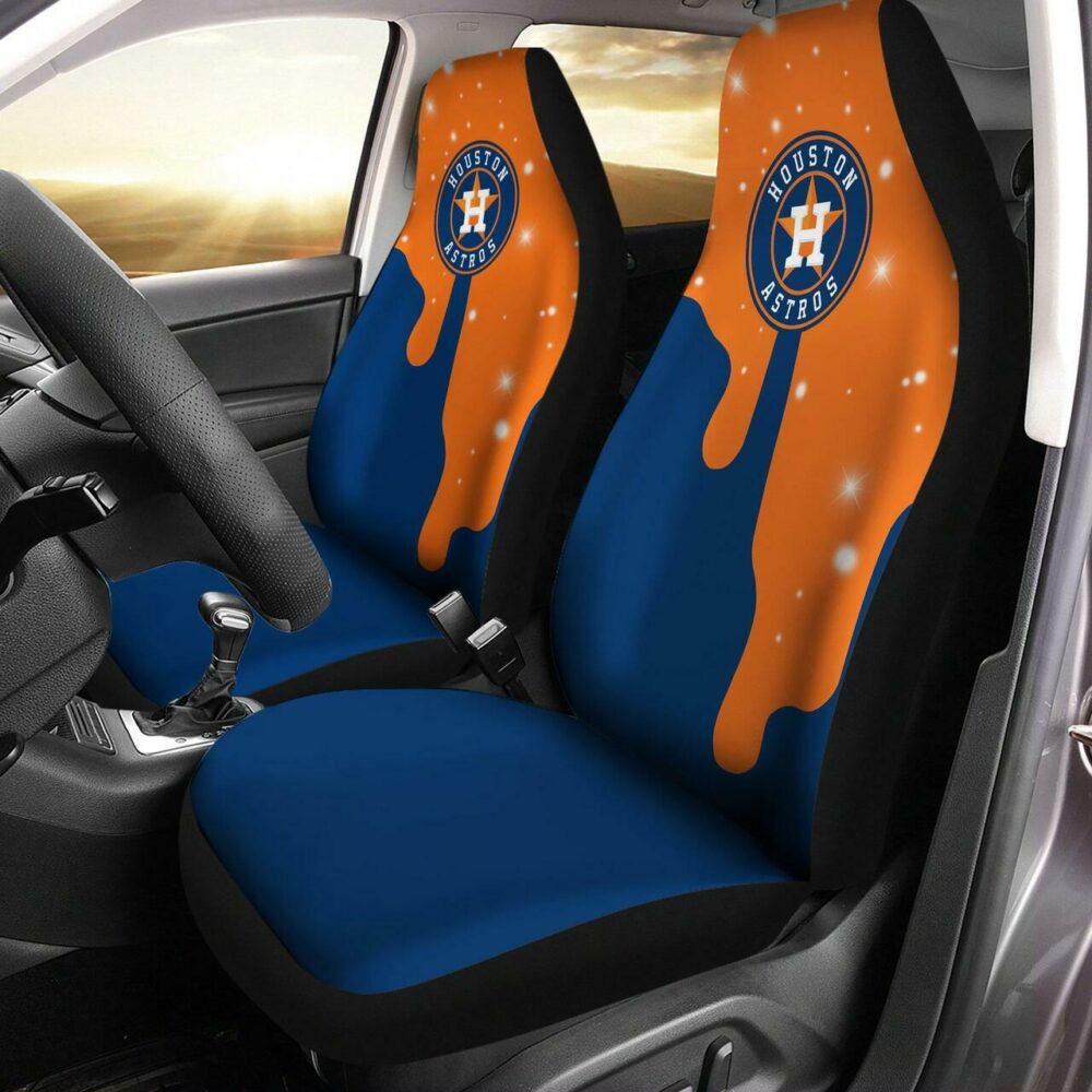 MLB Houston Astros Car Seat Covers Journey with Victorious Vibes