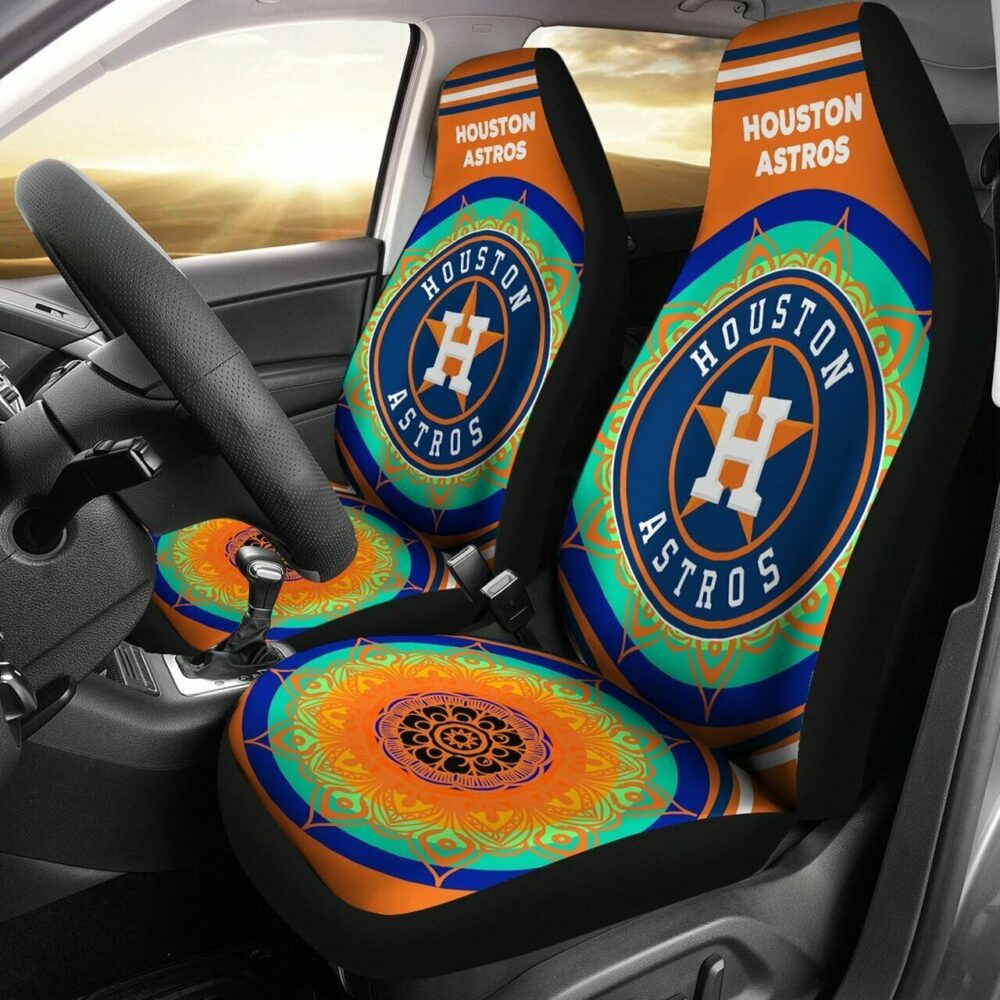 MLB Houston Astros Car Seat Covers Sporty Victory Upholstery